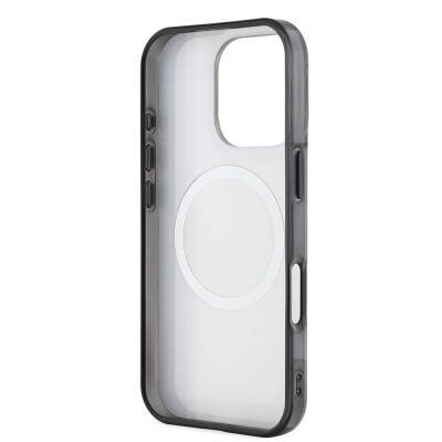 Apple iPhone 16 Pro Max Kılıf AMG Orjinal Lisanslı M-safe Şarj Özellikli IML Baskı Logolu Çift Katmanlı Bow Lines Kapak - 17