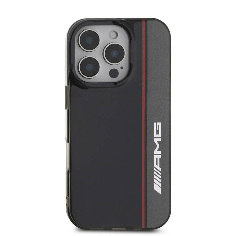 Apple iPhone 16 Pro Max Kılıf AMG Orjinal Lisanslı M-safe Şarj Özellikli IML Baskı Logolu Çift Katmanlı Bow Lines Kapak - 4