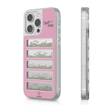 Apple iPhone 16 Pro Max Kılıf Aynalı ve Boncuklu Tasarım Youngkit Jump Serisi Kapak - Youngkit