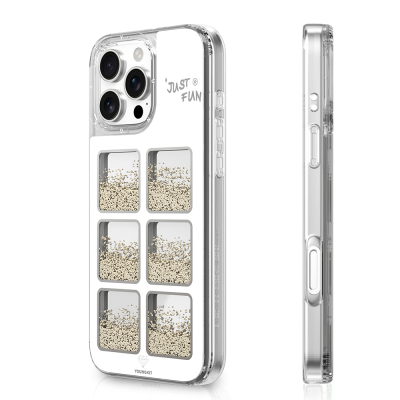 Apple iPhone 16 Pro Max Kılıf Aynalı ve Boncuklu Tasarım Youngkit Spirit Serisi Kapak - Youngkit