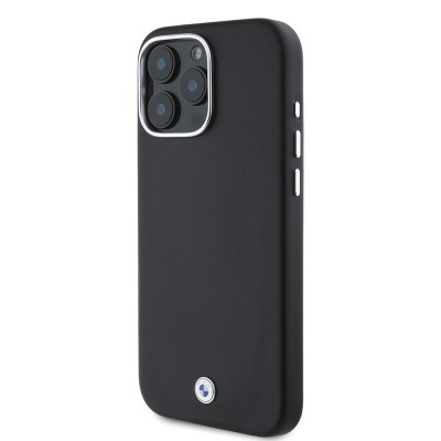 Apple iPhone 16 Pro Max Kılıf BMW Orjinal Lisanslı M-safe Şarj Özellikli Metal Logolu Tam Kaplama Deri Kapak - 12