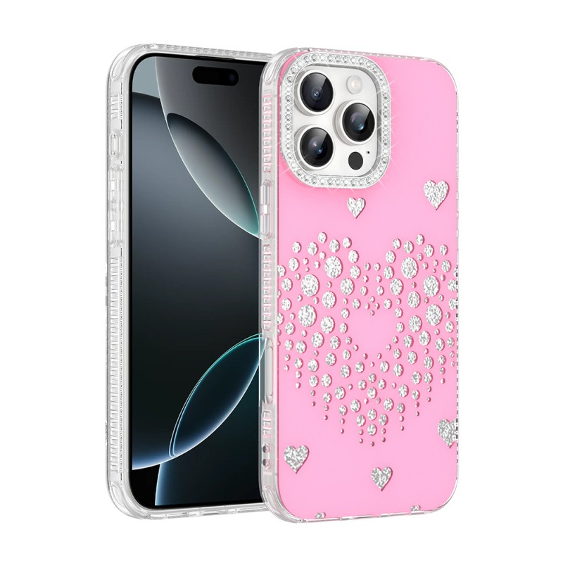 Apple iPhone 16 Pro Max Kılıf Damla Taşlı Zore Rivas Sert PC Kapak - 2