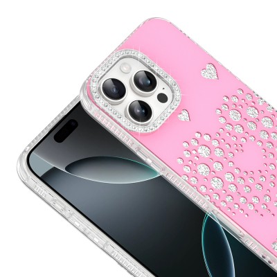 Apple iPhone 16 Pro Max Kılıf Damla Taşlı Zore Rivas Sert PC Kapak - 4