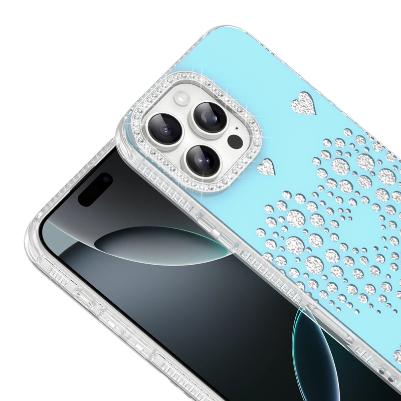 Apple iPhone 16 Pro Max Kılıf Damla Taşlı Zore Rivas Sert PC Kapak - 6