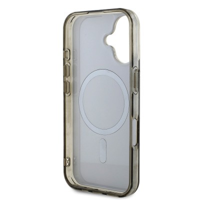 Apple iPhone 16 Pro Max Kılıf Guess Orjinal Lisanslı M-safe Şarj Özellikli IML Baskılı Klasik Logolu 4G Desenli Kapak - 17