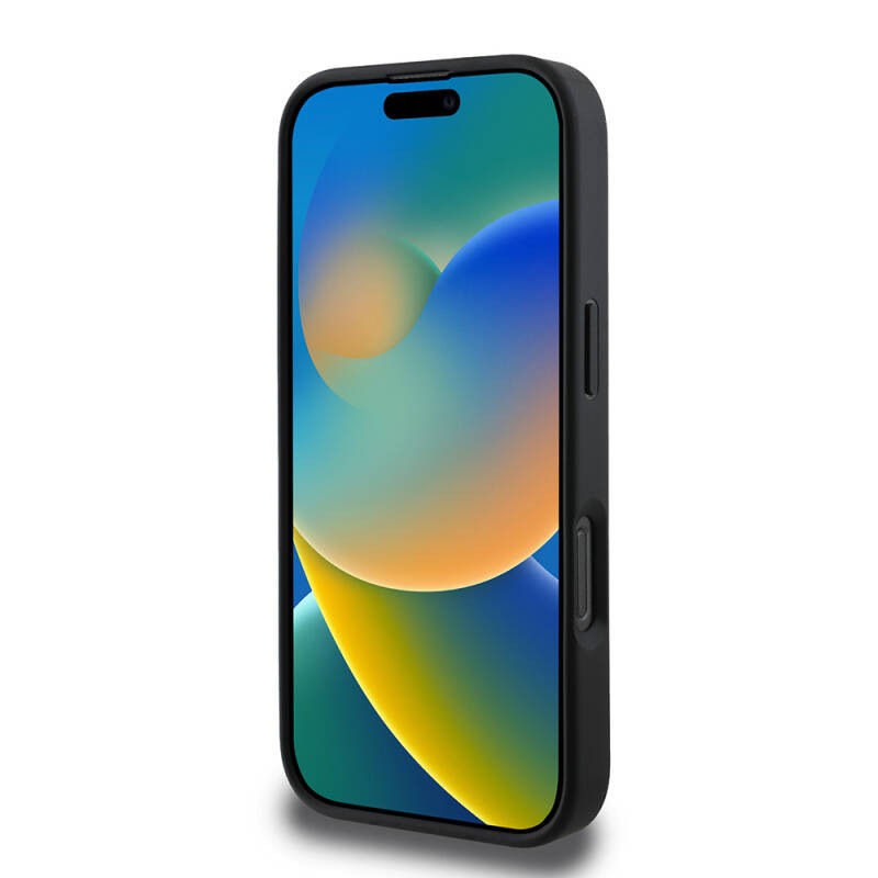 Apple iPhone 16 Pro Max Kılıf Guess Orjinal Lisanslı M-safe Şarj Özellikli Yazı Logolu Peony Kapak - 6
