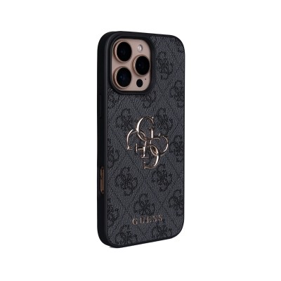 Apple iPhone 16 Pro Max Kılıf Guess Orjinal Lisanslı PU Deri 4G Büyük Metal Logolu Çapraz Vücut Askılı Kapak - 11