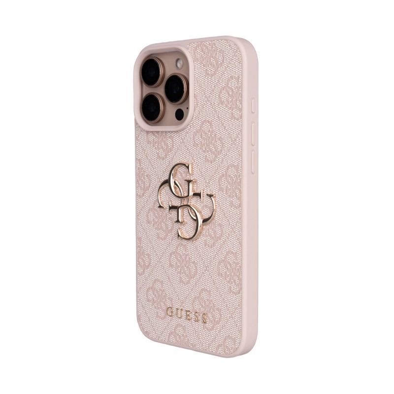 Apple iPhone 16 Pro Max Kılıf Guess Orjinal Lisanslı PU Deri 4G Büyük Metal Logolu Çapraz Vücut Askılı Kapak - 18