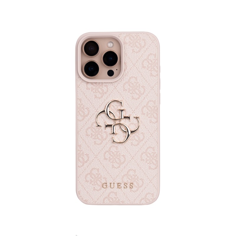 Apple iPhone 16 Pro Max Kılıf Guess Orjinal Lisanslı PU Deri 4G Büyük Metal Logolu Çapraz Vücut Askılı Kapak - 19
