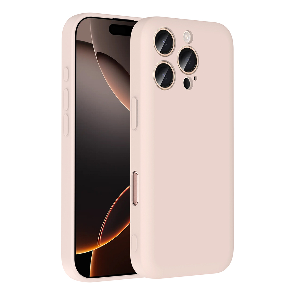 iPhone 16 Pro Max Kılıf Kamera Korumalı Kartlık Hazneli NXXA Vitra Kapak - Pembe