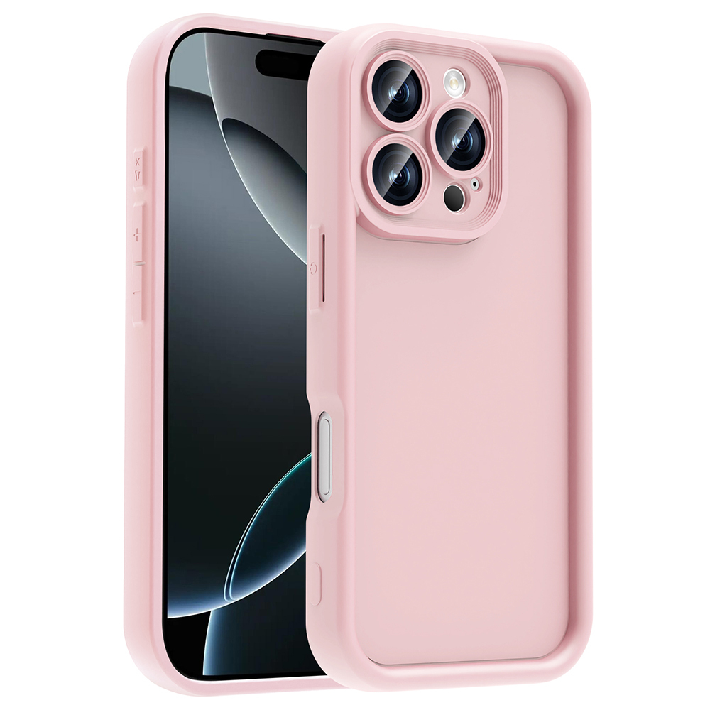 iPhone 16 Pro Max Kılıf Kamera Korumalı NXXA Ananas Kapak - Pembe