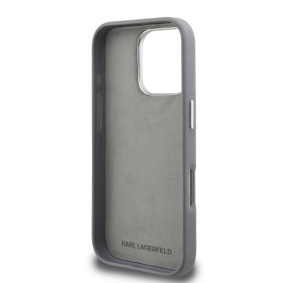 Apple iPhone 16 Pro Max Kılıf Karl Lagerfeld Orjinal Lisanslı K&C Heads Pin Kapak - 9