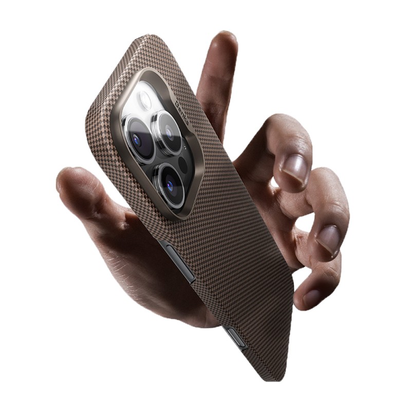 Apple iPhone 16 Pro Max Kılıf M-safe Şarj Özellikli Benks Ultra Lightweight ArmorTint ArmorAir Kevlar Karbon Kapak - 8