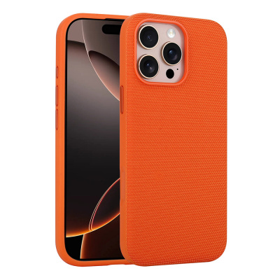 Apple iPhone 16 Pro Max Kılıf M-Safe Şarj Özellikli Kumaş Tasarımlı Zore Miami Sert PC Kapak - Zore