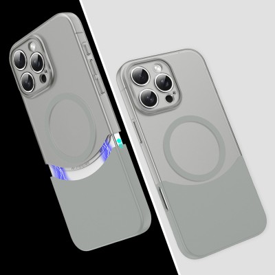 Apple iPhone 16 Pro Max Kılıf M-Safe Şarj Özellikli Mıknatıslı Zore Duble Kapak - 2