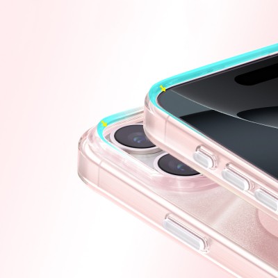 Apple iPhone 16 Pro Max Kılıf M-Safe Şarj Özellikli Orjinal Swarovski Taşlı Zore Paris Rovix Sert PC Kapak - 16