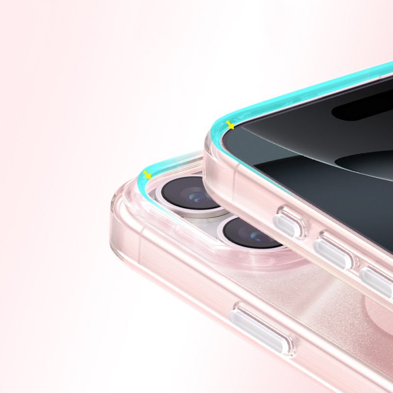 Apple iPhone 16 Pro Max Kılıf M-Safe Şarj Özellikli Orjinal Swarovski Taşlı Zore Paris Rovix Sert PC Kapak - 16