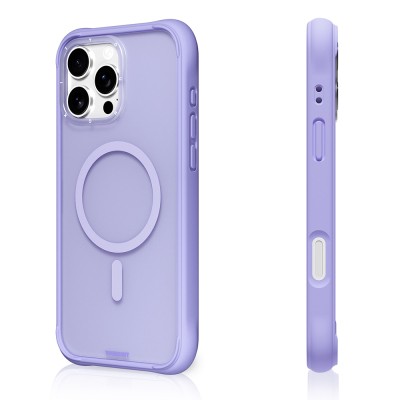 Apple iPhone 16 Pro Max Kılıf M-safe Şarj Özellikli Youngkit Macaroon Serisi Kapak - 12