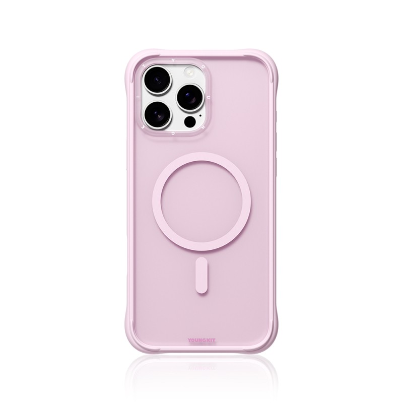 Apple iPhone 16 Pro Max Kılıf M-safe Şarj Özellikli Youngkit Macaroon Serisi Kapak - 9