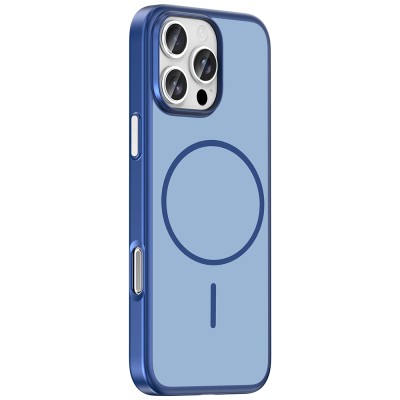Apple iPhone 16 Pro Max Kılıf M-Safe Şarj Özellikli Zore Lora PC Kapak - 7
