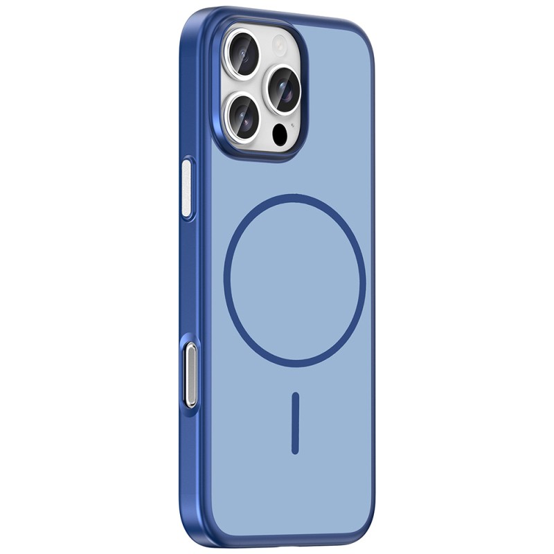 Apple iPhone 16 Pro Max Kılıf M-Safe Şarj Özellikli Zore Lora PC Kapak - 7