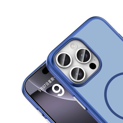 Apple iPhone 16 Pro Max Kılıf M-Safe Şarj Özellikli Zore Lora PC Kapak - 13