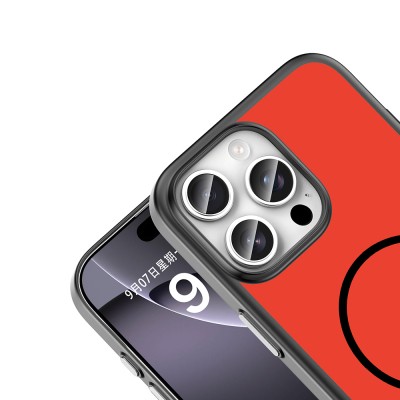 Apple iPhone 16 Pro Max Kılıf M-Safe Şarj Özellikli Zore Lora PC Kapak - 14