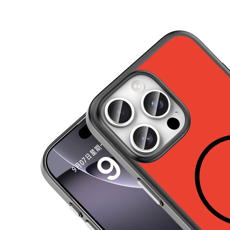 Apple iPhone 16 Pro Max Kılıf M-Safe Şarj Özellikli Zore Lora PC Kapak - 14