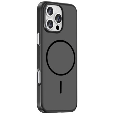 Apple iPhone 16 Pro Max Kılıf M-Safe Şarj Özellikli Zore Lora PC Kapak - 11