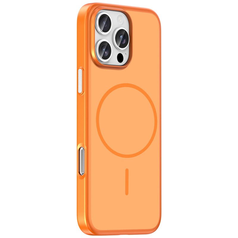 Apple iPhone 16 Pro Max Kılıf M-Safe Şarj Özellikli Zore Lora PC Kapak - 9