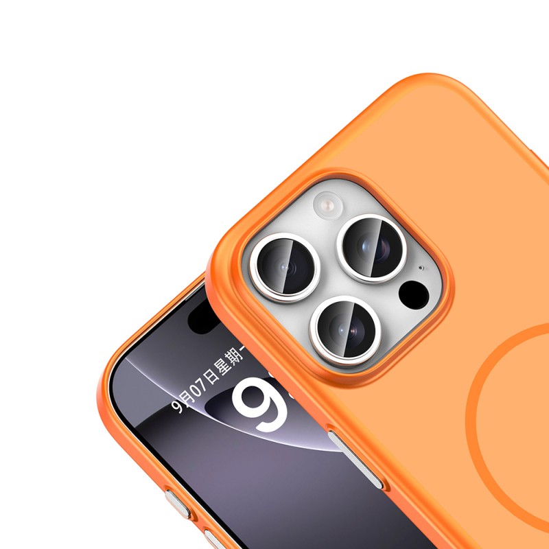 Apple iPhone 16 Pro Max Kılıf M-Safe Şarj Özellikli Zore Lora PC Kapak - 17