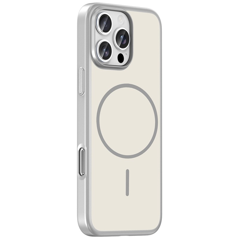 Apple iPhone 16 Pro Max Kılıf M-Safe Şarj Özellikli Zore Lora PC Kapak - 8