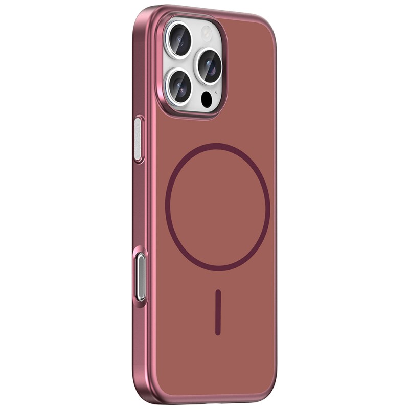 Apple iPhone 16 Pro Max Kılıf M-Safe Şarj Özellikli Zore Lora PC Kapak - 12