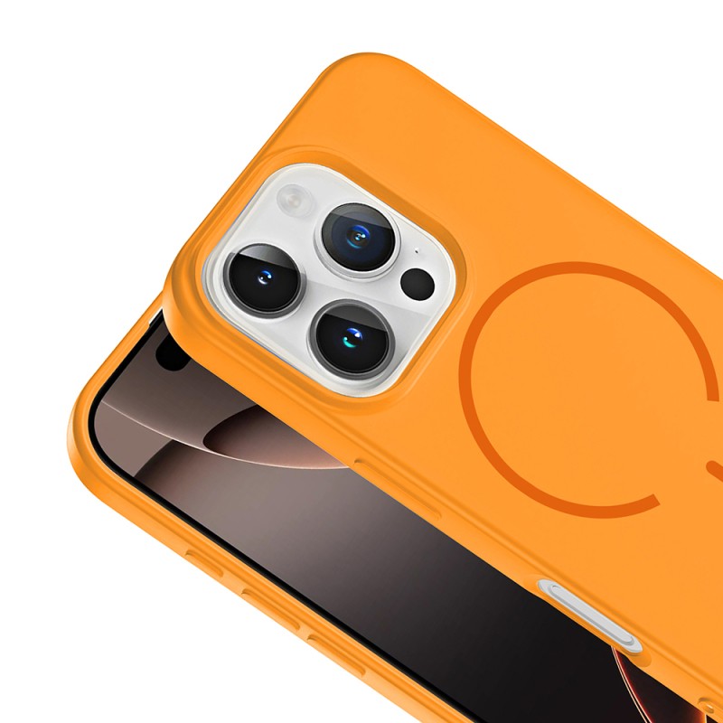 Apple iPhone 16 Pro Max Kılıf M-safe Şarj Özellikli Zore Meta Kapak - 18