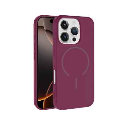 Apple iPhone 16 Pro Max Kılıf M-safe Şarj Özellikli Zore Meta Kapak - Zore