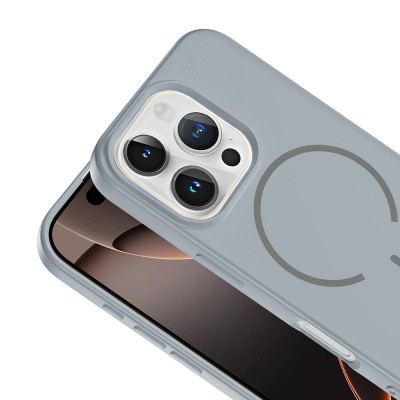 Apple iPhone 16 Pro Max Kılıf M-safe Şarj Özellikli Zore Meta Kapak - 21