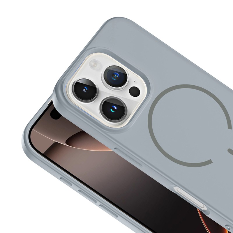 Apple iPhone 16 Pro Max Kılıf M-safe Şarj Özellikli Zore Meta Kapak - 21