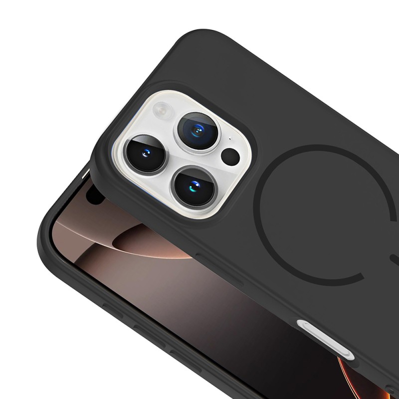 Apple iPhone 16 Pro Max Kılıf M-safe Şarj Özellikli Zore Meta Kapak - 22