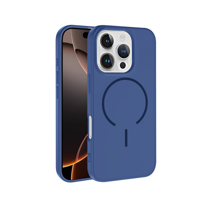 Apple iPhone 16 Pro Max Kılıf M-safe Şarj Özellikli Zore Meta Kapak - 8