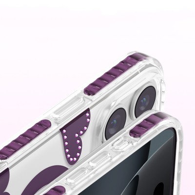 Apple iPhone 16 Pro Max Kılıf M-Safe Şarj Özellikli Zore Paris Elvo Sert PC Kapak - 19