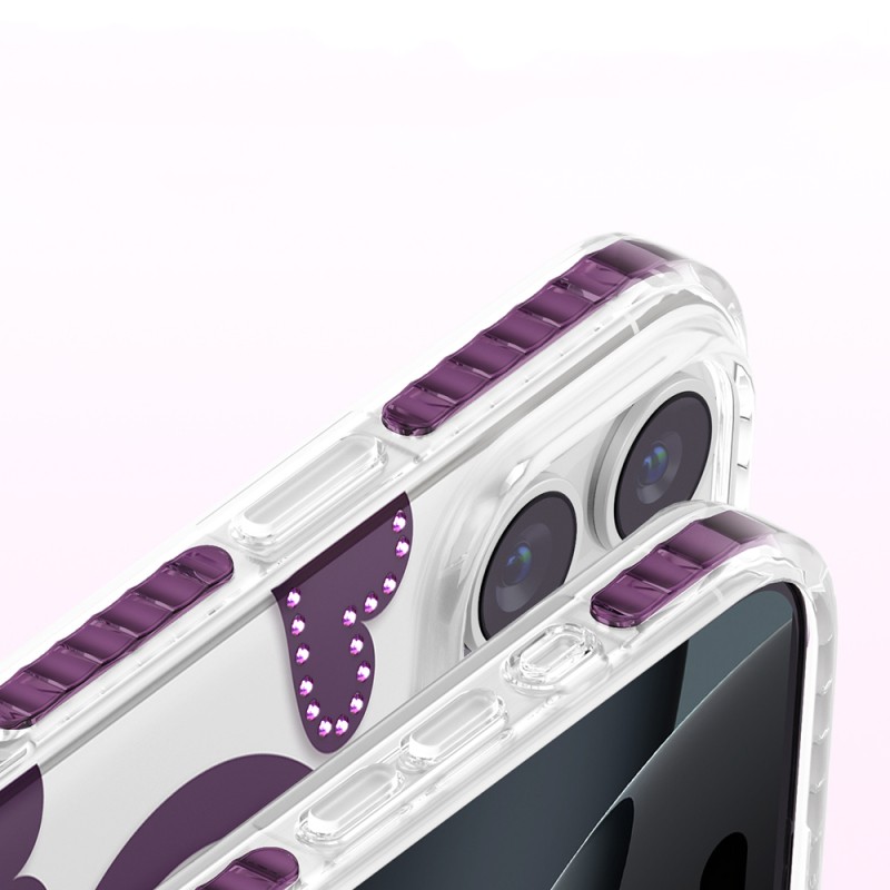 Apple iPhone 16 Pro Max Kılıf M-Safe Şarj Özellikli Zore Paris Elvo Sert PC Kapak - 19