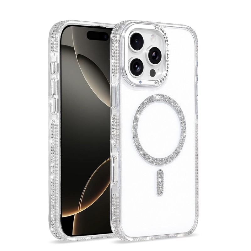 Apple iPhone 16 Pro Max Kılıf M-safe Şarj Özellikli Zore Tera Silikon Kapak - 1