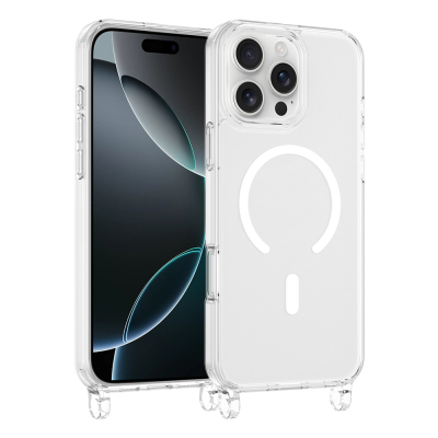 Apple iPhone 16 Pro Max Kılıf M-safe Şarj Özellikli Zore X-Rop Kapak - Zore