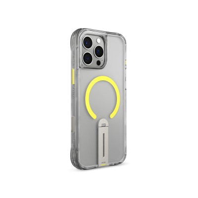 Apple iPhone 16 Pro Max Kılıf M-safe Şarj Özellikli 360 Derece Dönebilen Standlı Skinarma Helix Kapak - 14