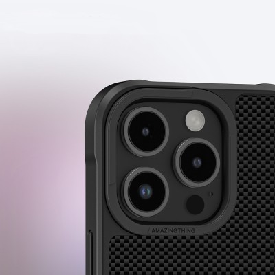 Apple iPhone 16 Pro Max Kılıf M-safe Şarj Özellikli 600D Aramid Fiber Amazingthing Titan Max Serisi Kapak - 13