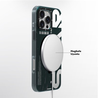 Apple iPhone 16 Pro Max Kılıf M-safe Şarj Özellikli Airbagli Hologram Tasarımlı Youngkit Interstellar Serisi Kapak - 6