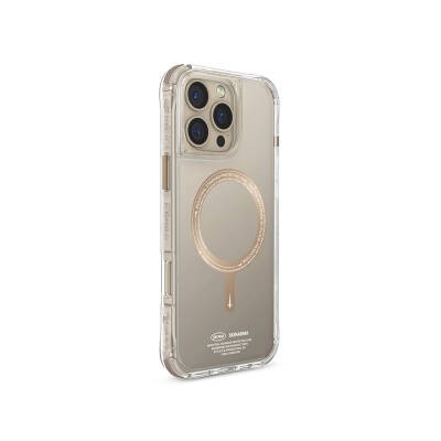 Apple iPhone 16 Pro Max Kılıf M-safe Şarj Özellikli Airbagli Şeffaf SkinArma Saido Prime Kapak - 7