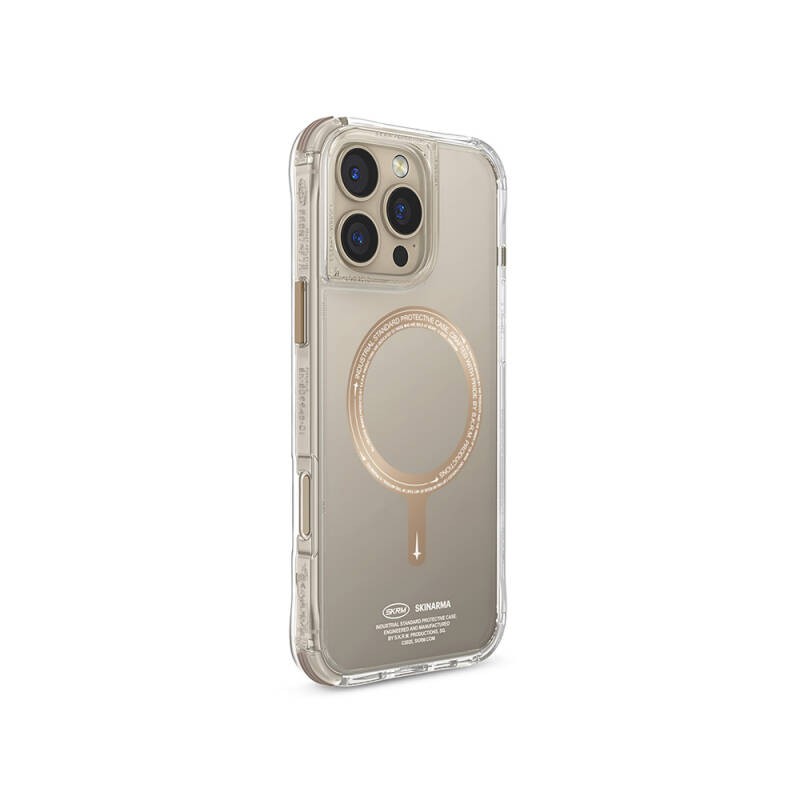 Apple iPhone 16 Pro Max Kılıf M-safe Şarj Özellikli Airbagli Şeffaf SkinArma Saido Prime Kapak - 7