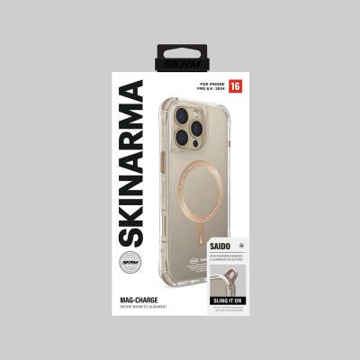 Apple iPhone 16 Pro Max Kılıf M-safe Şarj Özellikli Airbagli Şeffaf SkinArma Saido Prime Kapak - 12