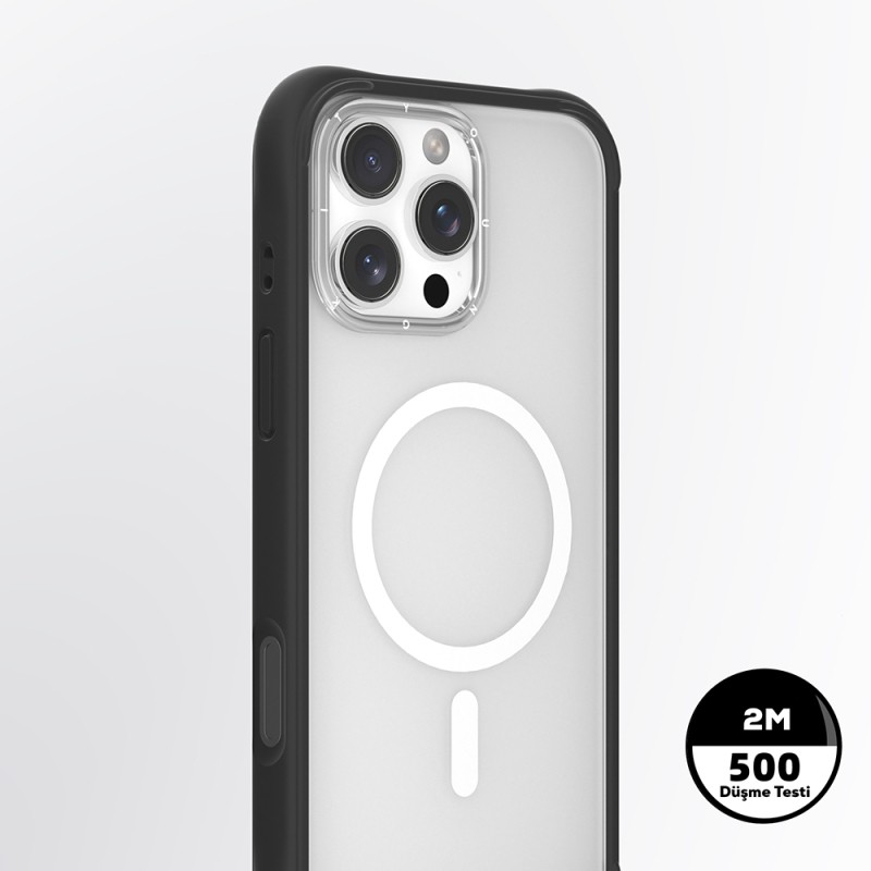 Apple iPhone 16 Pro Max Kılıf M-safe Şarj Özellikli Airbagli Youngkit Dynamic 2 Serisi Kapak - 11